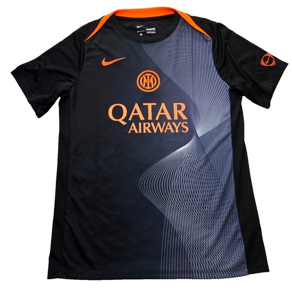 Nike Other - Inter Milan Nike FC  Prematch Jersey 25/26 Men's‎ L Slim Fit Black Orange NWT